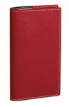 Quo Vadis - Agenda avec répertoire - Italnote B - Semainier Horizontal - Français - Club - Rouge - 12 mois et 1/2 de mi-décembre à décembre - 8,8x17 cm
