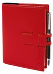 Agenda de poche Soho Randonnée Prestige avec porte mine - 1 semaine sur 2 pages - 9 x 12,5 cm - rouge - Quo Vadis
