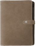 Agenda spiralé Kent - 1 semaine sur 2 pages - 22 x 28 cm - taupe - Oberthur