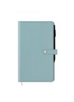 Agenda de poche spiralé Lady Kent - 1 semaine sur 2 pages - 9,5 x 17,5 cm - bleu gris - Oberthur