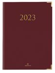 Agenda Kiev - 1 semaine sur 2 pages - 22 x 30,7 cm - bordeaux - Oberthur