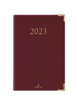 Agenda Kiev - 1 semaine sur 2 pages - 17 x 24,5 cm - bordeaux - Oberthur