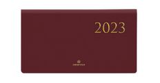Agenda de poche à l'italienne Kiev - 1 semaine sur 2 pages - 9,5 x 17,5 cm - bordeaux - Oberthur