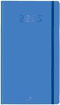 Agenda de poche Cachemire - 1 semaine sur 2 pages - 9,5 x 17,5 cm - bleu - Oberthur