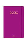 Agenda à élastique Cachemire - 1 semaine sur 2 pages - 10 x 15 cm - violet - Oberthur