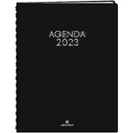 Agenda Portland - 1 semaine sur 2 pages - 22 x 30,7 cm - noir - Oberthur