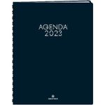 Agenda Portland - 1 semaine sur 2 pages - 22 x 30,7 cm - bleu marine - Oberthur