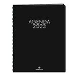 Agenda Portland - 1 semaine sur 2 pages - 22 x 28 cm - noir - Oberthur