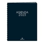 Agenda Portland - 1 semaine sur 2 pages - 22 x 28 cm - bleu marine - Oberthur