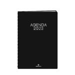 Agenda Portland - 1 semaine sur 2 pages - 17 x 24,5 cm - noir - Oberthur