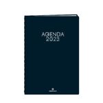 Agenda Portland - 1 semaine sur 2 pages - 17 x 24,5 cm - bleu marine - Oberthur