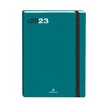 Agenda à élastique Flex - 1 semaine sur 2 pages - 22 x 28 cm - émeraude - Oberthur