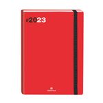 Agenda à élastique Flex - 1 semaine sur 2 pages - 22 x 28 cm - rouge - Oberthur