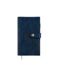 Agenda de poche spiralé Louisiane - 1 semaine sur 2 pages - 9,5 x 17,5 cm - bleu marine - Oberthur
