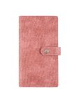 Agenda de poche spiralé Louisiane - 1 semaine sur 2 pages - 9,5 x 17,5 cm - vieux rose - Oberthur