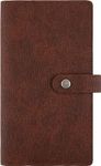 Agenda de poche spiralé Louisiane - 1 semaine sur 2 pages - 9,5 x 17,5 cm - brun - Oberthur