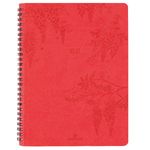 Agenda Primrose - 1 semaine sur 2 pages - 22 x 28 cm - corail - Oberthur