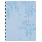 Agenda Primrose - 1 semaine sur 2 pages - 22 x 28 cm - bleu ciel - Oberthur