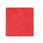 Agenda Primrose - 1 semaine sur 2 pages - 16,5 x 16,5 cm - corail - Oberthur