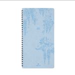 Agenda de poche Primrose - 1 semaine sur 2 pages - 9,5 x 17,5 cm - bleu ciel - Oberthur