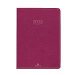 Agenda Eton - 1 semaine sur 2 pages - 22 x 28 cm - prune - Oberthur