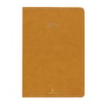 Agenda Eton - 1 semaine sur 2 pages - 17 x 24,5 cm - ocre - Oberthur