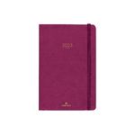 Agenda Eton - 1 semaine sur 2 pages - 13,4 x 21 cm - prune - Oberthur