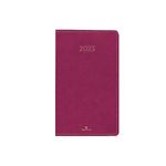 Agenda de poche Eton - 1 semaine sur 2 pages - 9,5 x 17,5 cm - prune - Oberthur