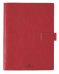 Agenda spiralé Milano - 1 semaine sur 2 pages - 22 x 28 cm - rouge - Oberthur