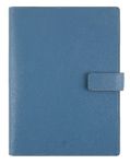 Agenda spiralé Milano - 1 semaine sur 2 pages - 22 x 28 cm - bleu denim - Oberthur