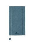 Agenda de poche spiralé Burgos - 1 semaine sur 2 pages - 9,5 x 17,5 cm - bleu - Oberthur