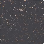 Agenda Céleste - 1 semaine sur 2 pages - 16,5 x 16,5 cm - anthracite - Oberthur