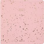 Agenda Céleste - 1 semaine sur 2 pages - 16,5 x 16,5 cm - rose - Oberthur