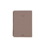 Agenda de poche Stan - 1 semaine sur 2 pages - 11,5 x 16 cm - taupe - Oberthur