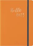 My Hello Agenda - 1 semaine sur 2 pages - A5 - moutarde - Oberthur
