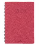 Agenda wire'o Glasgow - 1 semaine sur 2 pages - A4 - rouge - Oberthur