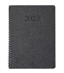 Agenda wire'o Glasgow - 1 semaine sur 2 pages - 22 x 28 cm - anthracite - Oberthur