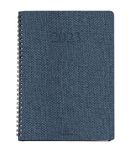 Agenda wire'o Glasgow - 1 semaine sur 2 pages - 22 x 28 cm - bleu marine - Oberthur
