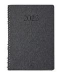 Agenda wire'o Glasgow - 1 semaine sur 2 pages - 17 x 24,5 cm - anthracite - Oberthur