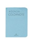 Agenda Colornote - 1 semaine sur 2 pages - 7,5 x 10,5 cm - bleu ciel - Oberthur