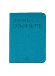 Agenda Colornote - 1 semaine sur 2 pages - 7,5 x 10,5 cm - turquoise - Oberthur