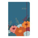 Agenda Giverny - 1 semaine sur 2 pages - 10 x 15 cm - bleu - Oberthur