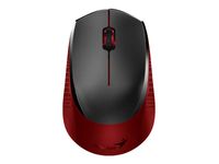 Genius - souris sans fil - silencieuse - noir et rouge