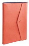 Agenda à spirale Clover Toscana Ministre avec répertoire - 1 semaine sur 2 pages - 16 x 24 cm - rose corail - Quo Vadis
