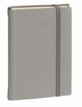 Agenda à élastique Silk Ministre Prestige - 1 semaine sur 2 pages - 16 x 24 cm - gris - Quo Vadis