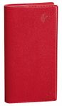 Agenda de poche Equology Italnote recyclé avec répertoire - 1 semaine sur 2 pages - 8,8 x 17 cm - rouge - Quo Vadis
