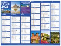 Calendrier bancaire illustré année civile BOUCHUT "Douce France Medium" 32 x 42 cm Pefc 70 %