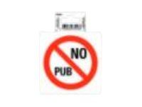 Exacompta - Pictogramme adhésif "no pub" - 100 x 100 mm