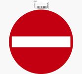 Exacompta - Pictogramme adhésif "sens interdit" - 20 cm de diamètre