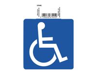 Exacompta - Pictogramme adhésif "accès handicapés" - 100 x 100 mm
